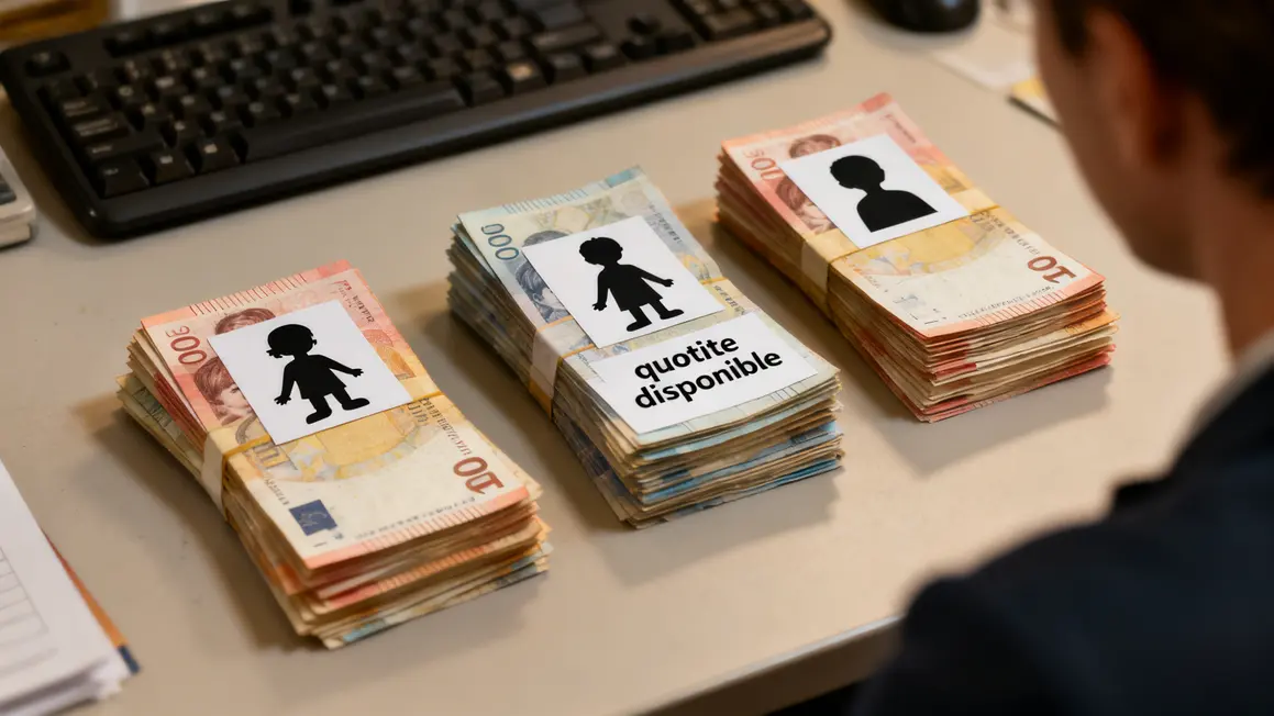 Répartition héritage et quotité disponible association