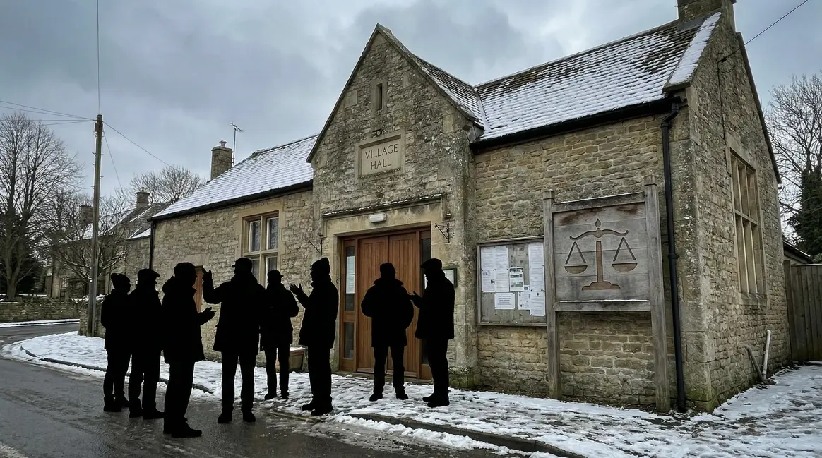 mairie village silhouettes citoyens fiscalite taxe d habitation