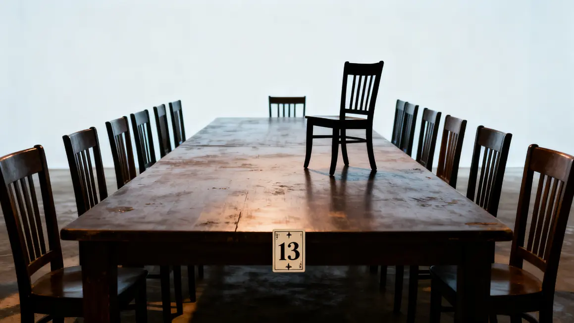 Table 13 chaises carte tarot 13 superstition