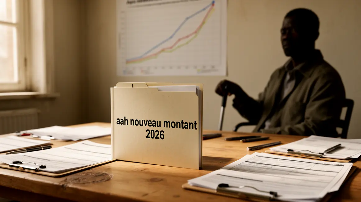 Dossier demande AAH 2026 et graphique montant
