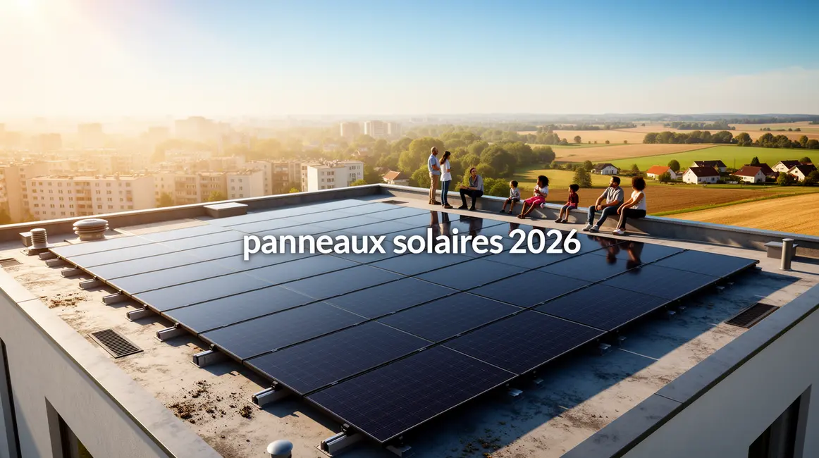 Panneaux solaires 2026 sur toit urbain et rural, familles, autonomie énergétique