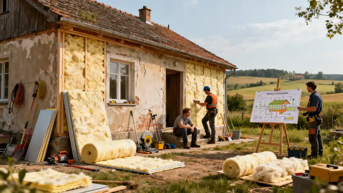 Maison ancienne avec isolation prime renovation