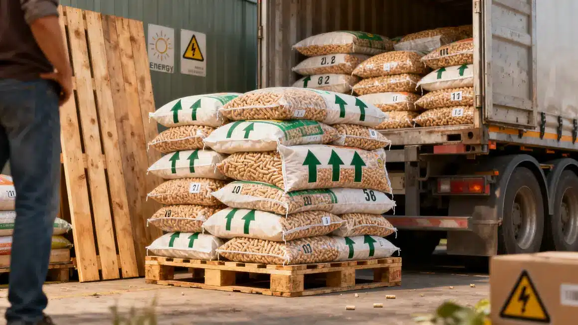 palette sacs pellets hausse prix énergétiques