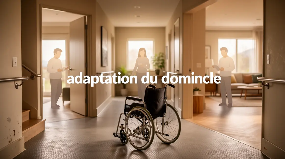 Interieur maison moderne adaptation domicile accessibilite