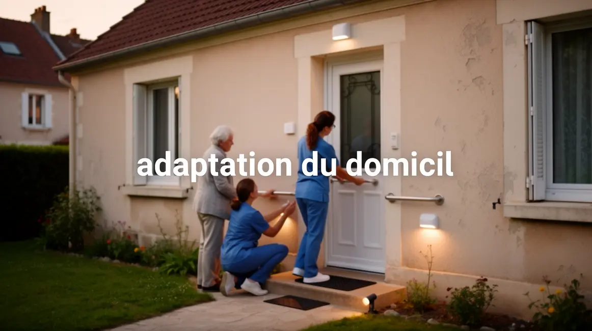 adaptation du domicile barres appui tapis antiderapant lampes LED