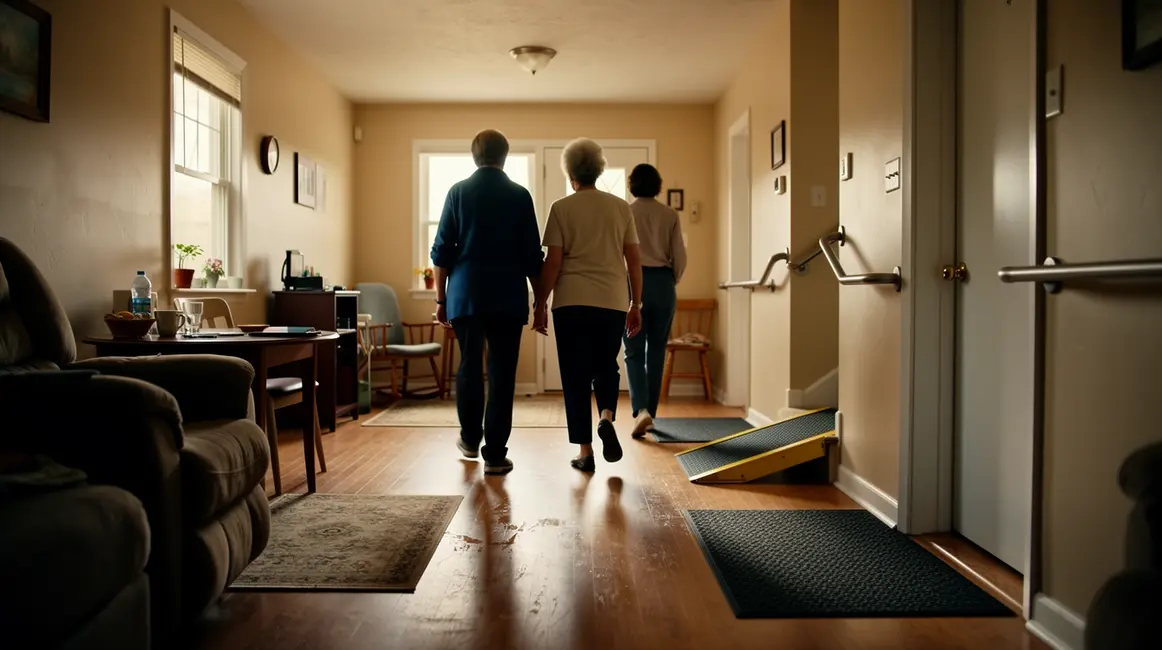 Adaptation du domicile avec barres d’appui rampe d’acces et seniors