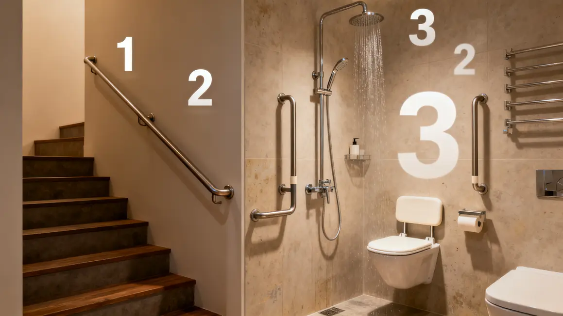 Salle de bain adaptée logement senior priorités