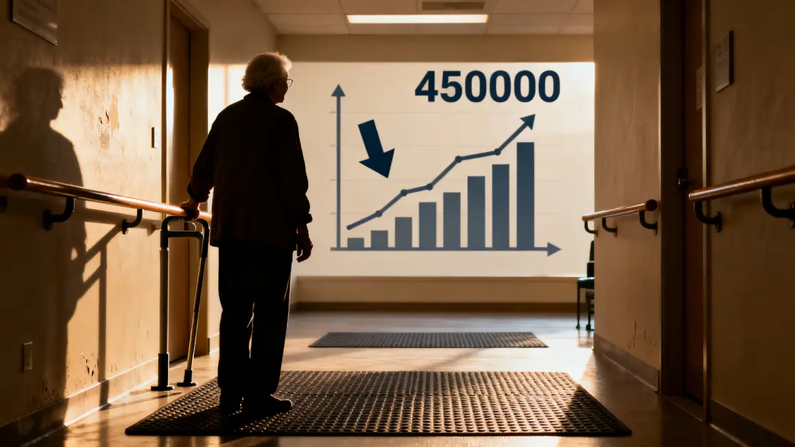 Couloir sécurisé logement senior risque chute