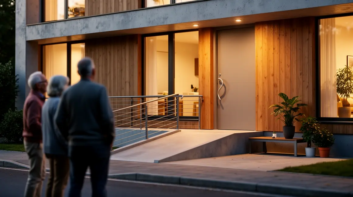 maison accessible seniors rampe poignée ergonomique