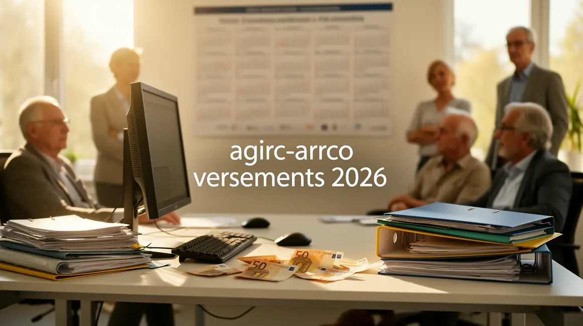 bureau lumineux agirc-arrco versements 2026 calendrier seniors