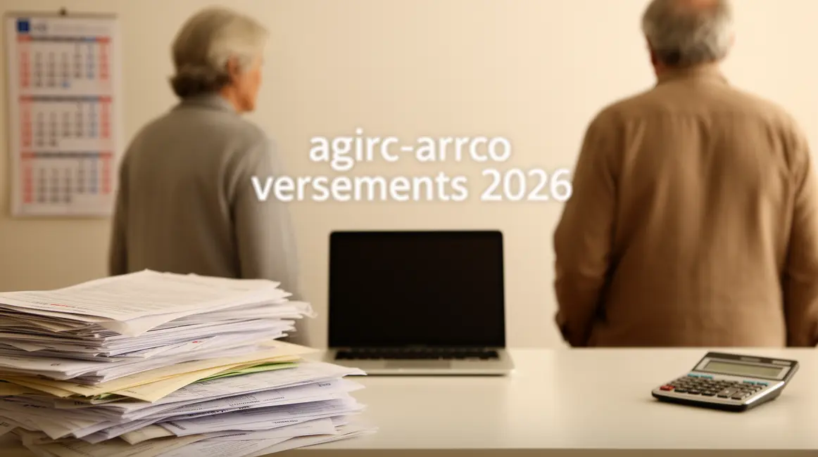 Versements retraite complémentaire Agirc-Arrco 2026 dossiers calendrier