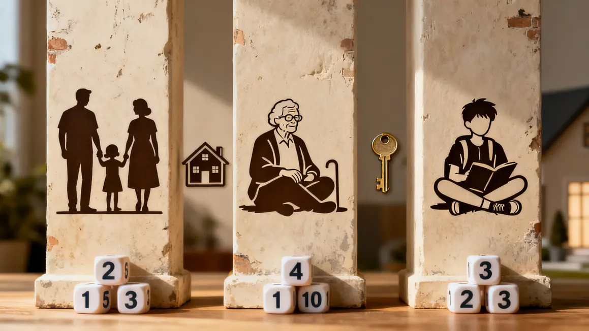 tableau trois piliers familles seniors étudiants aides au logement