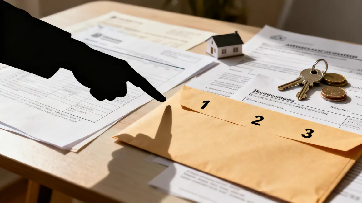 aides au logement table avec documents enveloppes et clef
