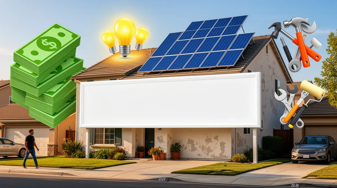 maison avec icônes aides rénovation énergétique
