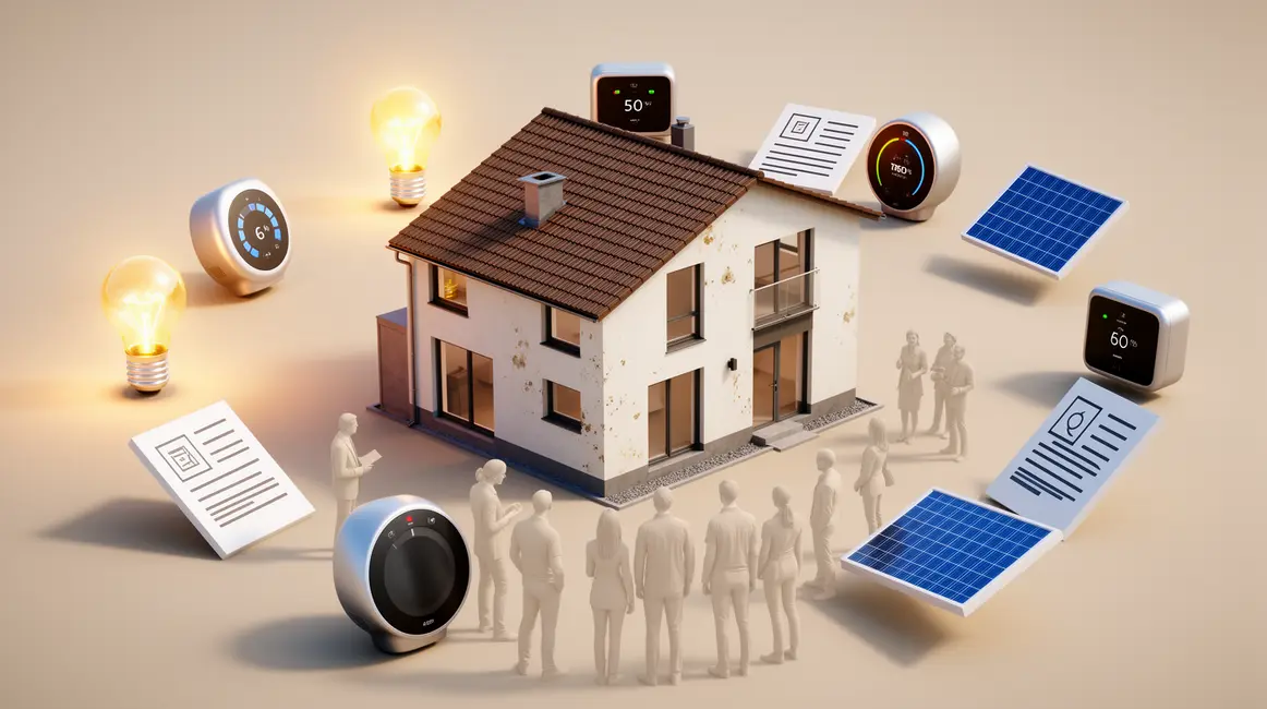 Image centrale aides rénovation énergétique SEO 2026