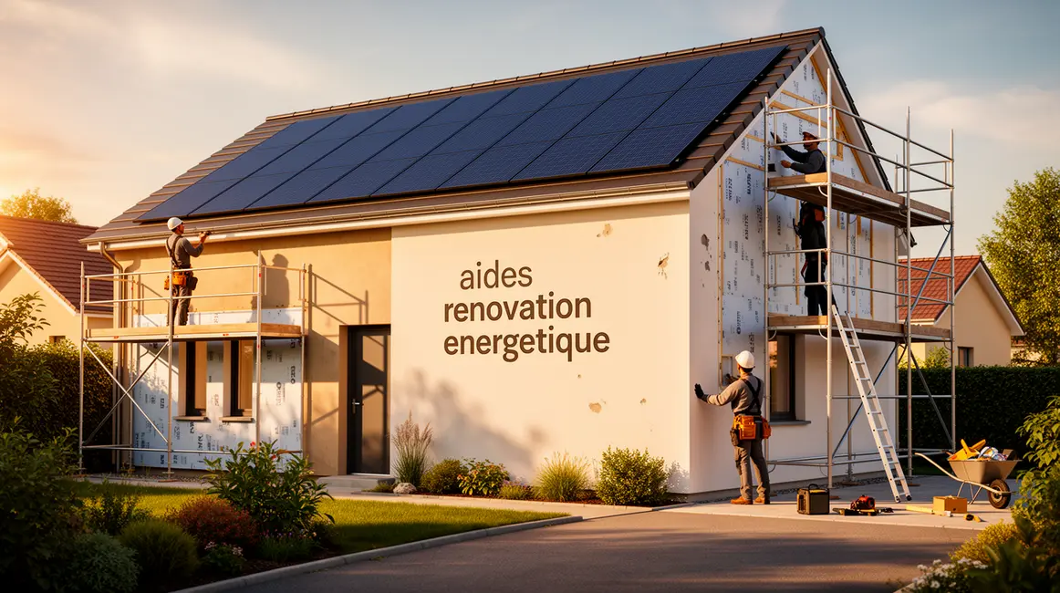 maison rénovation énergétique panneaux solaires artisans