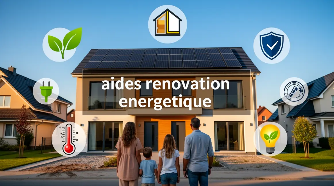 Maison familiale aides renovation energetique symboles economie