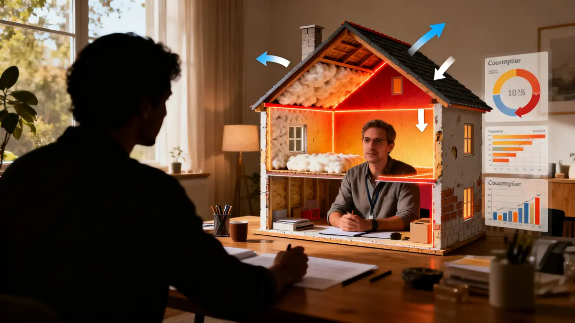 Conseiller analyse isolation logement et consommations