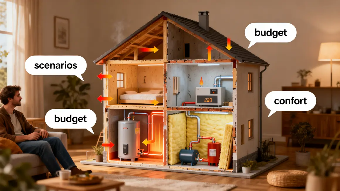audit energetique schema maison deperdition scenario