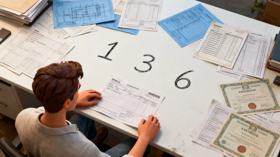 audit energetique table documents checklist factures plans