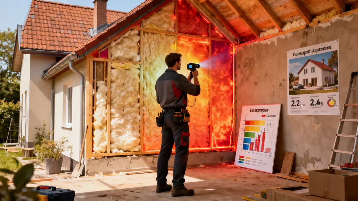 Audit energetique inspection thermique scenario CO2 maison