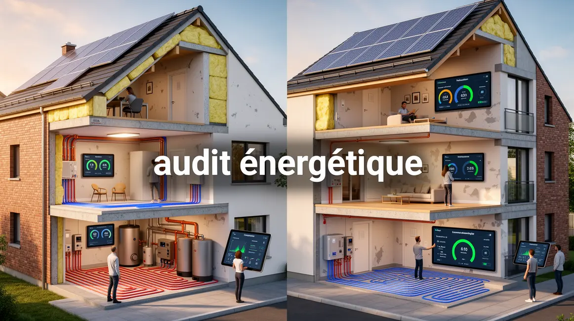 illustration audit energetique maison immeuble