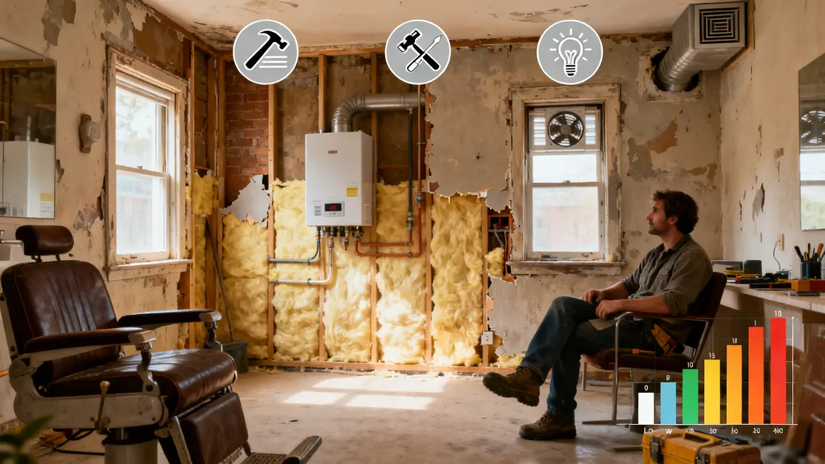 audit energetique obligatoire salon ancien isolation chauffage ventilation scenarios travaux