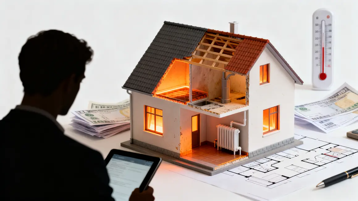 schema audit energetique zones deperdition maison
