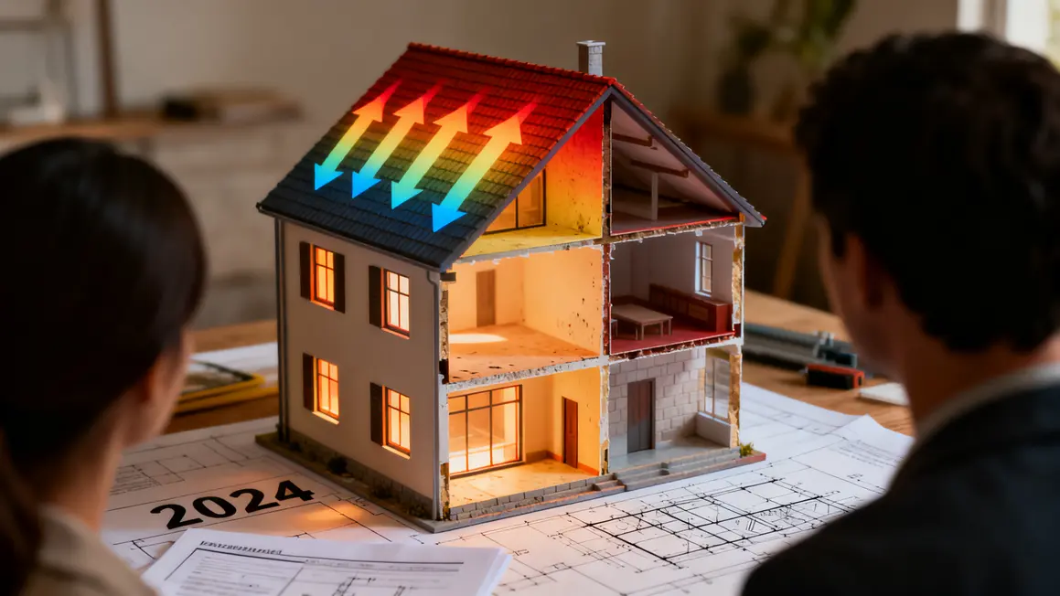 audit energetique schema pertes energie habitation 2024