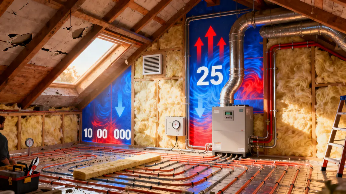 schema isolation chauffage rénovation énergétique
