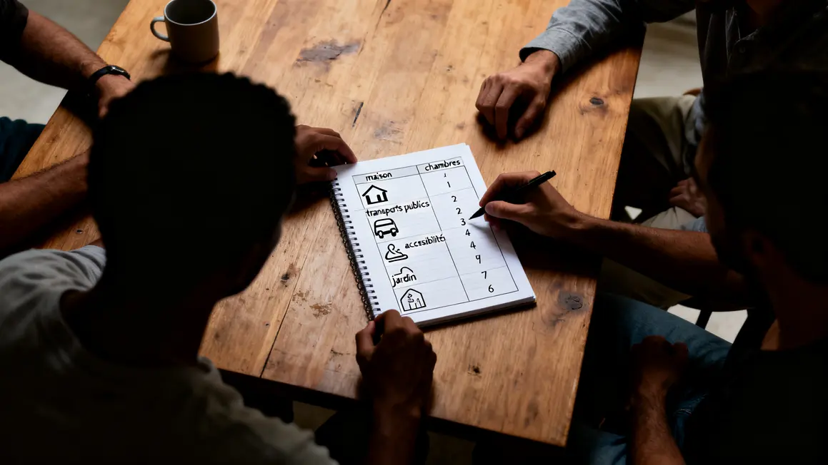 liste besoins essentiels habitation table checklist