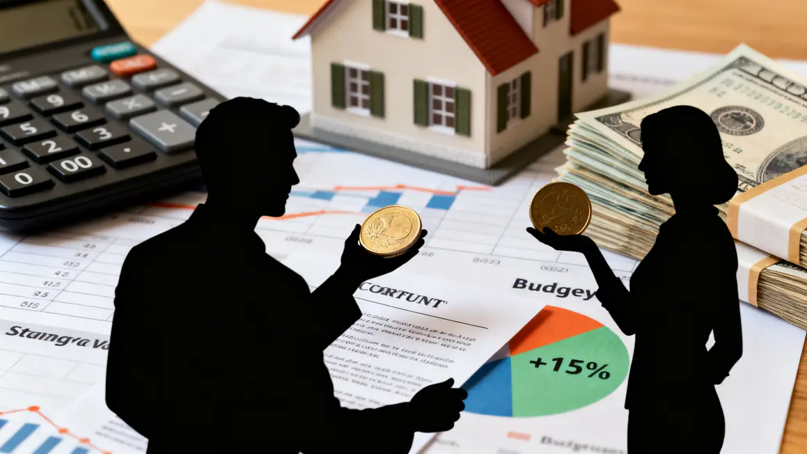 Silhouettes budget financement logement dépenses calculatrice