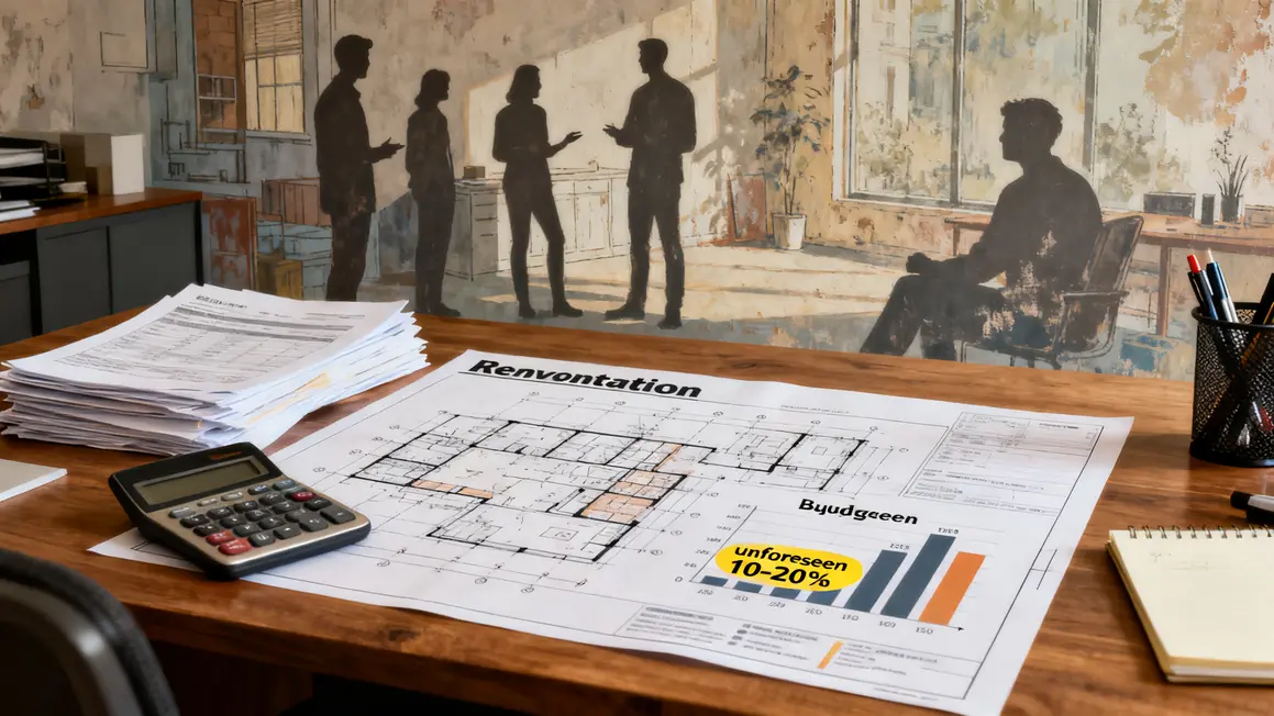 Budget rénovation copropriété devis imprévus