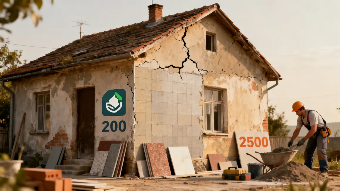 budget renovation logement icones maison ancienne
