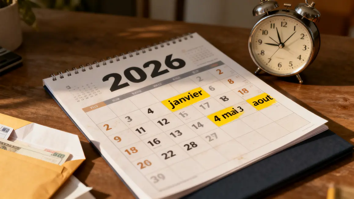 Dates versements Agirc-Arrco 2026 sur calendrier