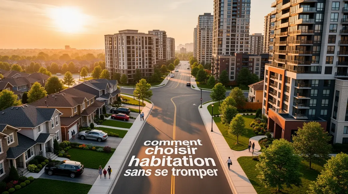 vue aérienne choix habitation maison appartement