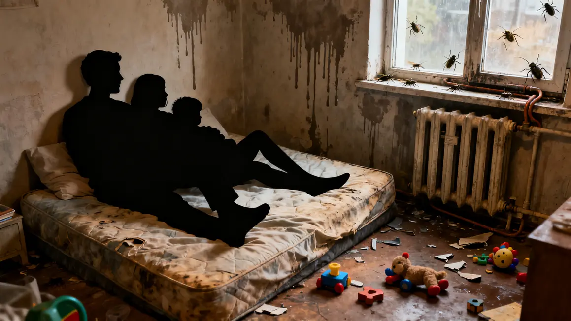 Famille logement indigne humidité jouets nuisibles
