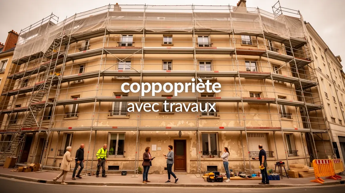 copropriete avec travaux immeuble en renovation
