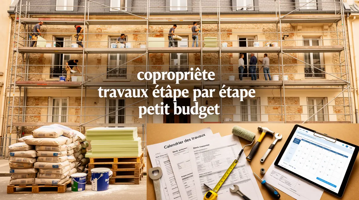 copropriete travaux etape par etape petit budget facade en renovation