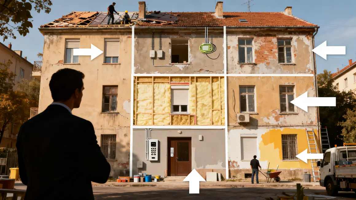 copropriete travaux etape par etape petit budget types de travaux immeuble