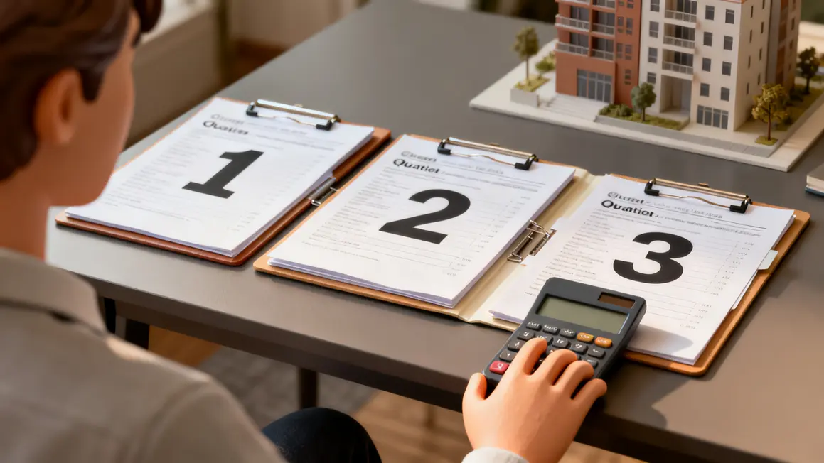 devis entreprises copropriété calcul budget sécurisé