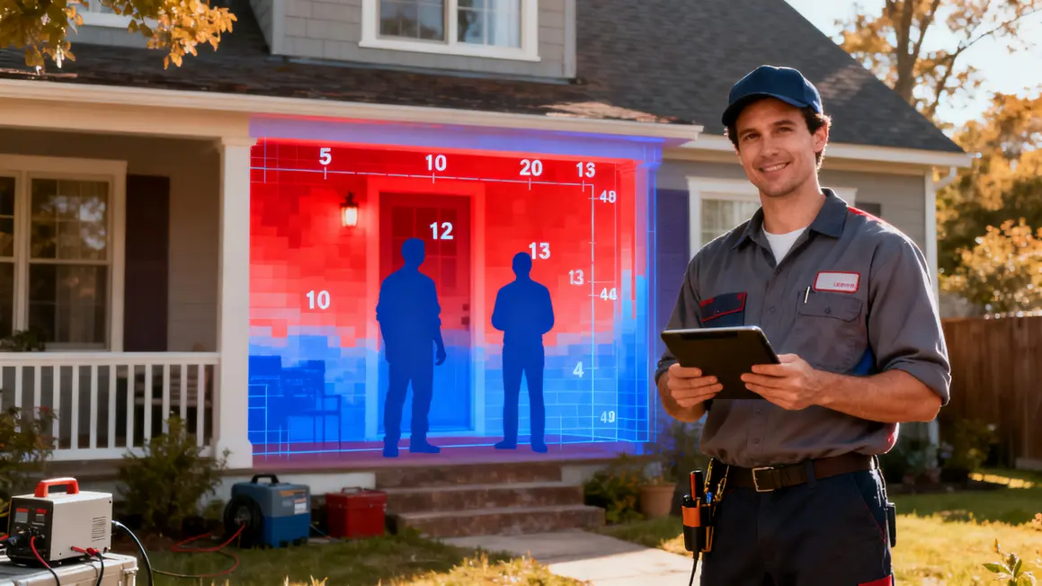 Audit thermique maison, pertes chaleur visualisées