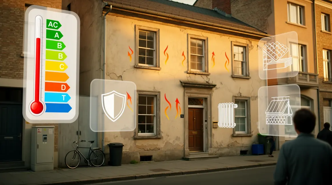 DPE passoire thermique visuel efficacité énergétique maison ancienne