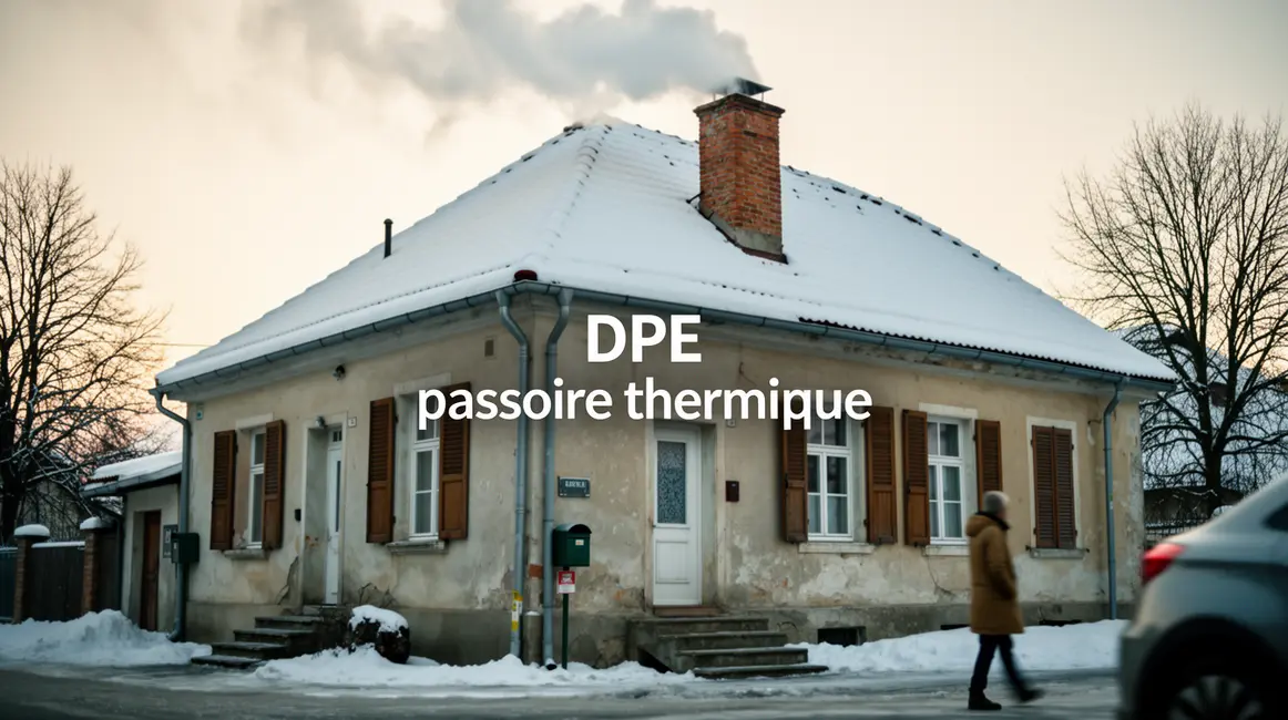 DPE passoire thermique maison ancienne toit neige