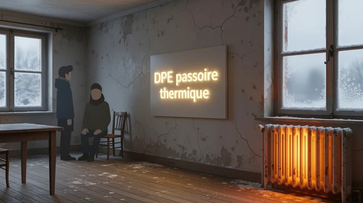 Maison ancienne en hiver DPE passoire thermique