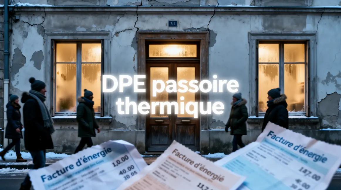 Maison ancienne mal isolée en hiver DPE passoire thermique