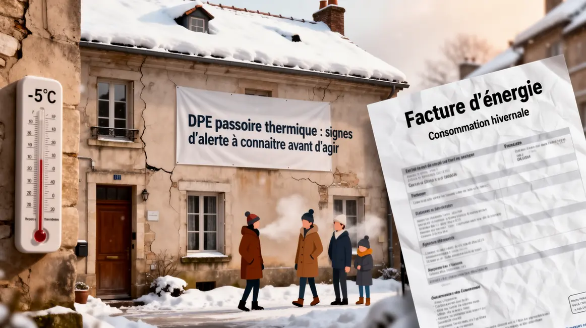 DPE passoire thermique maison ancienne avec signes alerte