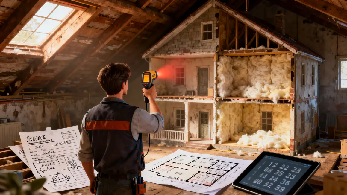 diagnostic energetique technicien maison combles