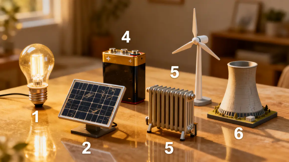 Formes energie LED batterie solaire eolienne