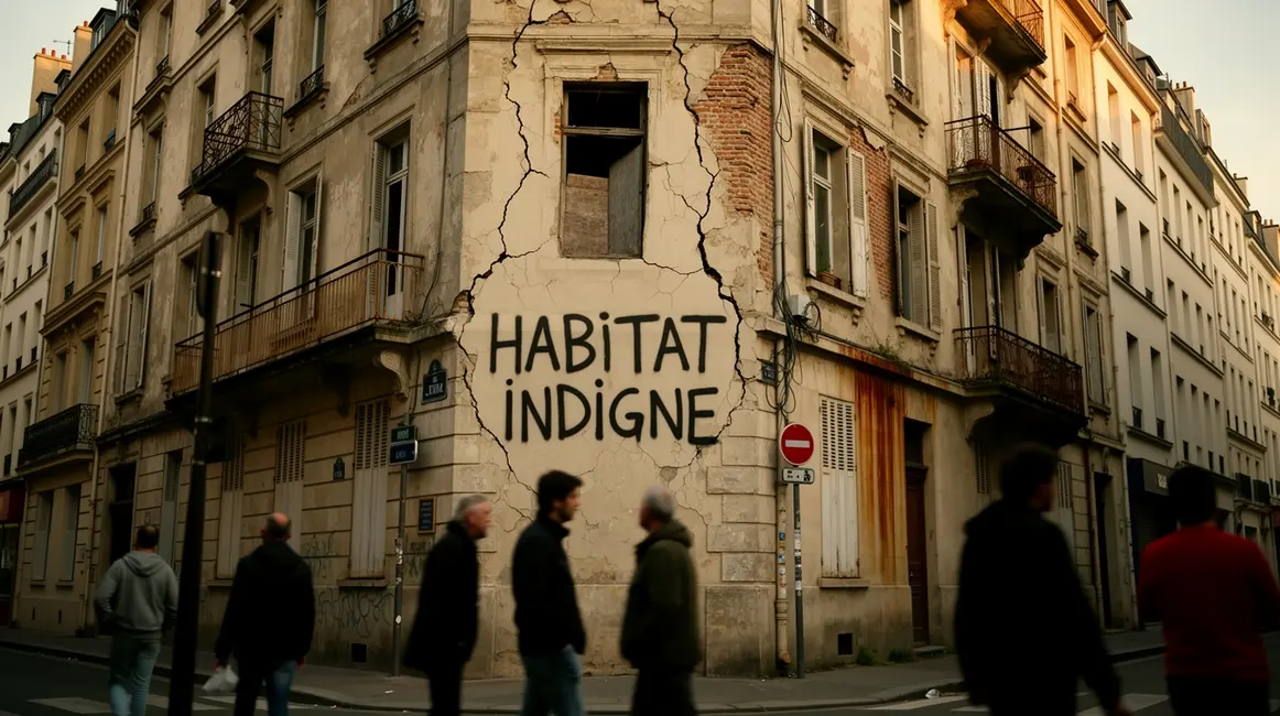 Immeuble ancien fissuré habitat indigne
